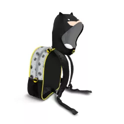   BATMAN GRAUER Kapuzenrucksack aus wasserdichtem Material - 26cm X 31cm X 11cm