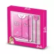 BARBIE Pink Diary + Pen Set - 22.4cm X 23.2cm X 2.2cm