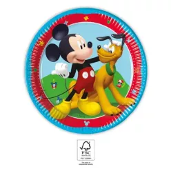 8 Stück Papierteller 20cm MICKEY ROCK THE HOUSE