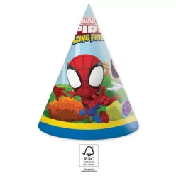   6 Stück Mütze Spiderman und seine erstaunlichen Freunde Marvel