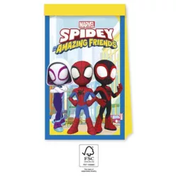   4 Stück Papierpartybeutel Spiderman und seine erstaunlichen Freunde Marvel