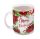 TASSE MIT BLUMENMUSTER ROT 9,7
