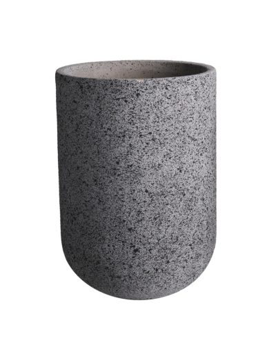 B.VASE GEBOGEN GRAPHIT 14*20,5