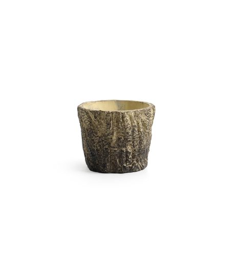 BLUMENKASTEN KREIS HOLZSTAMM GELB/GRÜN 15,5