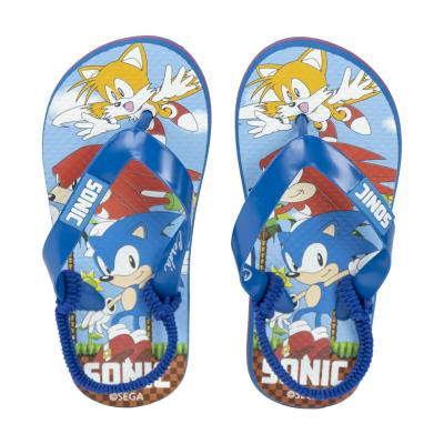 Sonic Premium Flip-Flop Hausschuhe mit Fersenriemen
