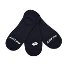 Lotto Footies atmungsaktive Baumwoll-Sneakersocken - 3 Paar/Packung