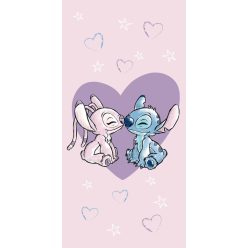   Disney Stitch Love 100% pamut strandtörölköző - 70x140 cm