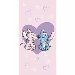 Disney Stitch Love 100% Baumwollstrandtuch - 70x140 cm