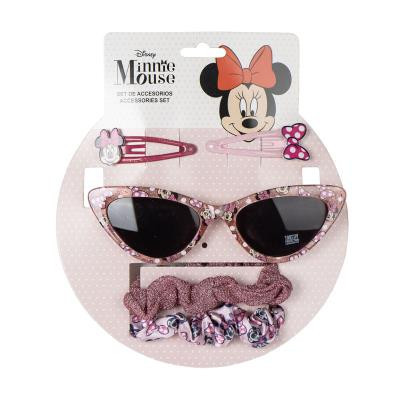 Disney Minnie Maus Beauty-Set, Sonnenbrille + Haarspange + Haargummi