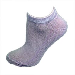   Damen Gestreifte Sneakersocken - Baumwoll Sneakersocken - 35-38 - helllila - Evidence