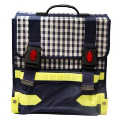 TASCHE STEIF /BLAU KARIERT/