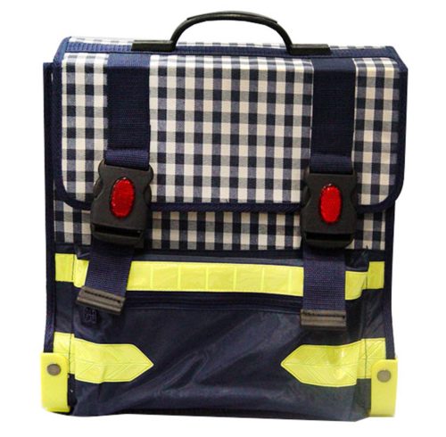 TASCHE STEIF /BLAU KARIERT/
