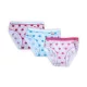Baumwollmädchenunterhose - Baumwolljersey - 3er-Pack - gepunktet - rosa-pink-hellblau - 104