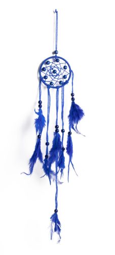 TRAUMFÄNGER BLAU+FEDERN 8+35