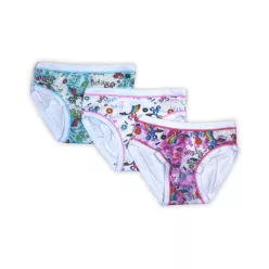   Baumwollmädchenunterhose - Baumwolljersey - 3er-Pack - Einhorn