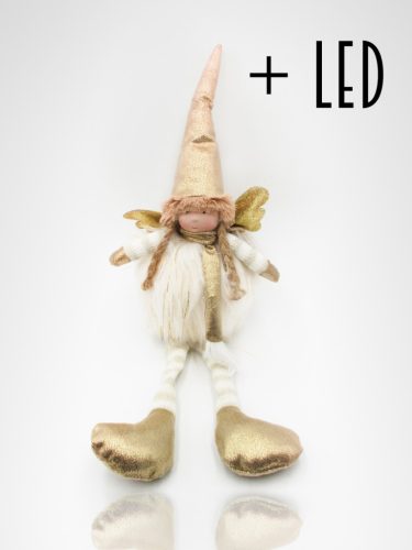 TEXT.MÄDCHEN+LED LL.GOLD18*48
