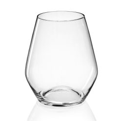 GEBOGENE VASE WASSERKLAR 25*25