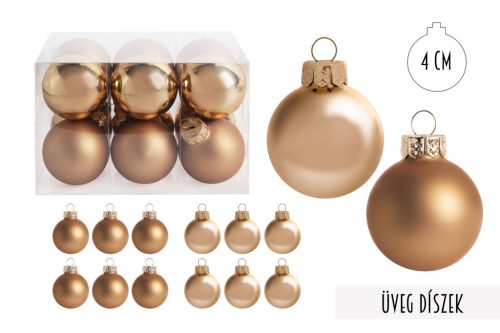 Ü.KD.KUGEL*12 GOLD 4CM