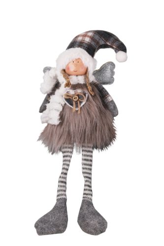 TEXT.MÄDCHEN SITZ LL.SCHWARZ/HA15*40
