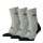 Head Unisex-Sportsocken - atmungsaktive Halbplüschsohle 3 Paar - Grau - 35-38