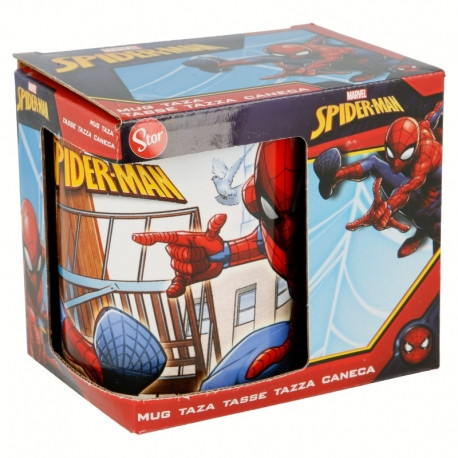 KERAMIKBECHER 325 ML IN GESCHENKBOX SPIDERMAN