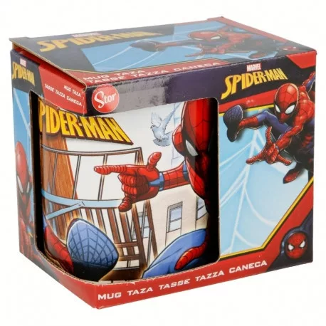 KERAMIKBECHER 325 ML IN GESCHENKBOX SPIDERMAN