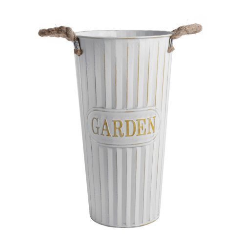 BADVASE WEISS BLUMEN+GAR 19*35