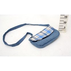 SCHULTERTASCHE JEANSBLAU 25CM