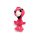 Großäugiges niedliches Plüschflamingo 10cm hoch - Rosa