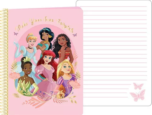 Disney Prinzessinnen A5 Spiralnotizbuch 14,5x21cm FSC
