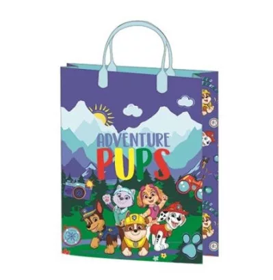 Geschenktüte 32x27x10 cm, laminierte Kunststoffoberfläche - Paw Patrol Pink