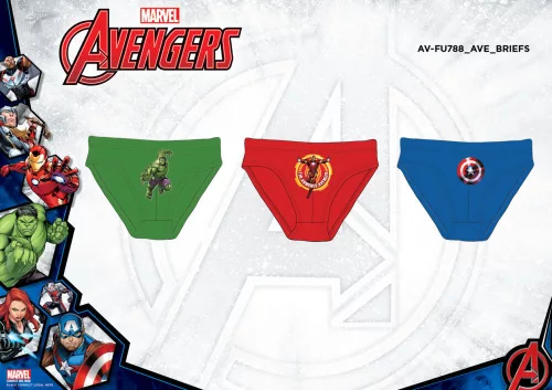 Avengers 3-teilige Jungen Baumwollunterwäsche