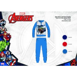   Winter Baumwoll-Interlock-Kinderpyjama - Avengers - mittelblau - 98