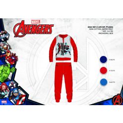   Winter Baumwoll-Interlock-Kinderpyjama - Avengers - rot - 110