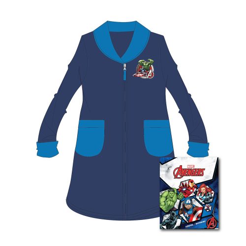 Kinderbademantel - Koralle - Avengers - 116 - dunkelblau