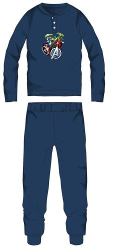 Rächer Winterdicke Kinderpyjama - Baumwollflanellpyjama - dunkelblau - 110