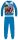 Rächer Fleece-Pyjama - Winterdicke Kinderpyjama - hellblau - 128