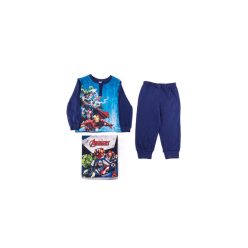   Langer dünner Baumwollkinderpyjama - Avengers - 104 - dunkelblau
