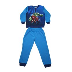 Winter Fleece-Kinderpyjama - Avengers - mittelblau - 104