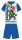 Avengers Sommer-Kurzarm-Kinderpyjama - Baumwoll-Jersey-Pyjama - Mittelblau - 98