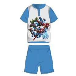   Avengers Sommer-Kurzarm-Kinderpyjama - Baumwoll-Jersey-Pyjama - Hellblau - 110