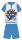 Avengers Sommer-Kurzarm-Kinderpyjama - Baumwoll-Jersey-Pyjama - Hellblau - 110