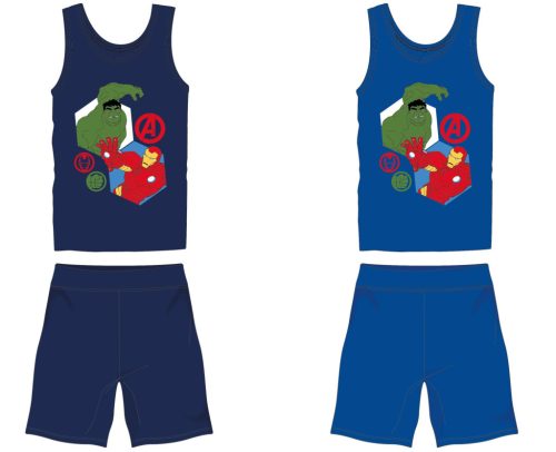 Avengers Baumwoll-Sommer-Set - T-Shirt-Shorts-Set - Mittelblau - 104