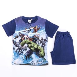   Kurzarm-Baumwollkinderpyjama - Avengers - Ultron - dunkelblau - 110