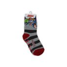 Rutschfeste Kindersocken - Avengers - Vollplüsch - Grau-Rot - 31-34