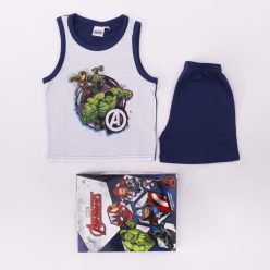   Ärmelloser Baumwoll-Kinderpyjama - Avengers - dunkelblau - 98