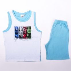   Avengers Jungen Baumwoll-Sommer-Set - T-Shirt-Shorts-Set - Türkis - 104