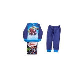   Dicke Baumwoll-Kinderpyjama - Avengers - Dunkelblau-Blau - 116