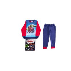 Dicke Baumwoll-Kinderpyjama - Avengers - Dunkelblau-Rot - 98