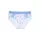 Baumwollmädchenunterhose - Baumwolljersey - Flamingo - weiß-hellblau - 116